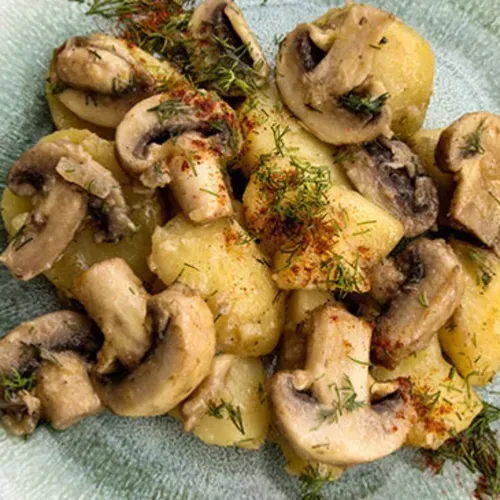 Cartofi cu ciuperci